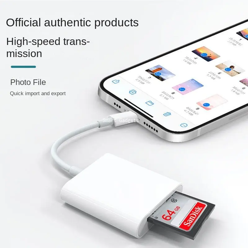 

Адаптер для чтения карт SDTF 4-в-1, USB-порт для зарядки, подходит для телефона Type C OTG, Android