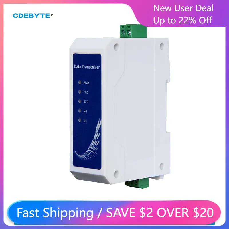 RS485 Rail Style Serial Port to RJ45 Ethernet Serial Sever NA111-A Industrial Standard AC85~265V Data Transmission Transceiver