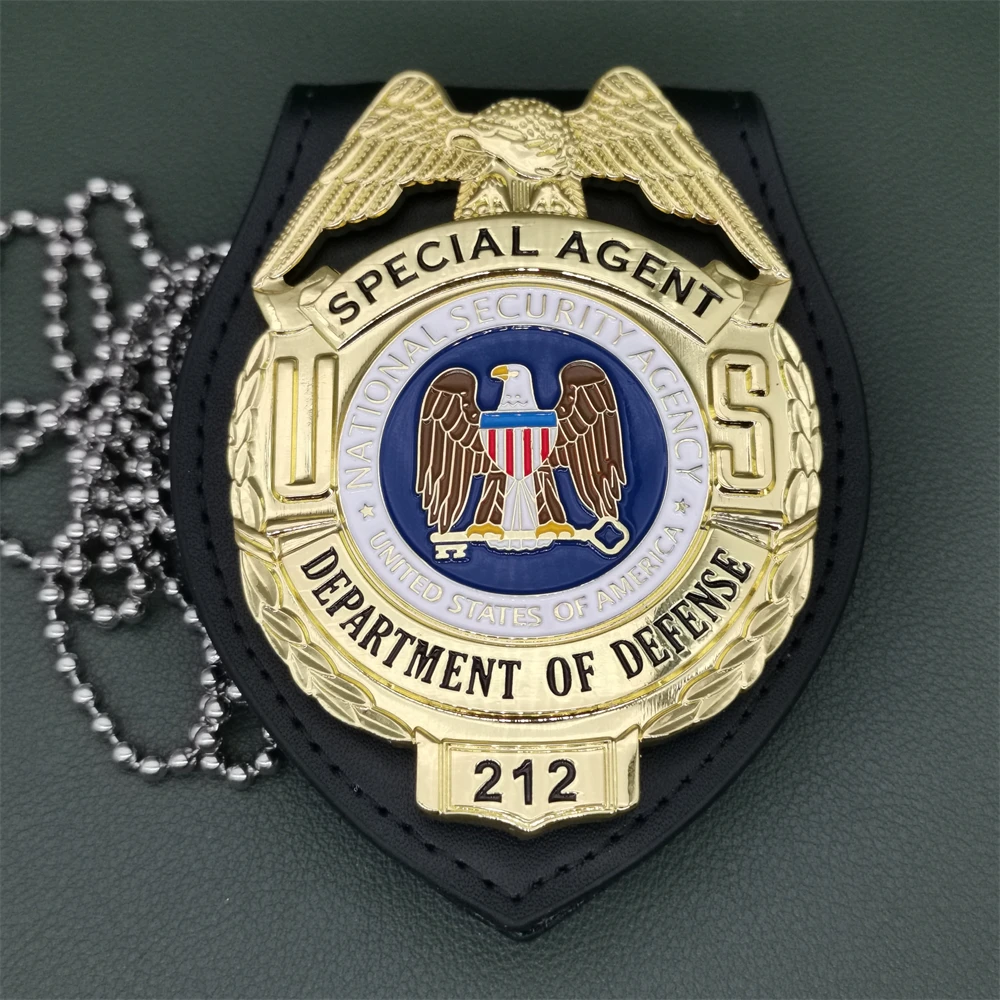 

U.S. Department of Defense Special Agent Metal Badge 1:1 Cosplay Detective Movie Prop Halloween Gift