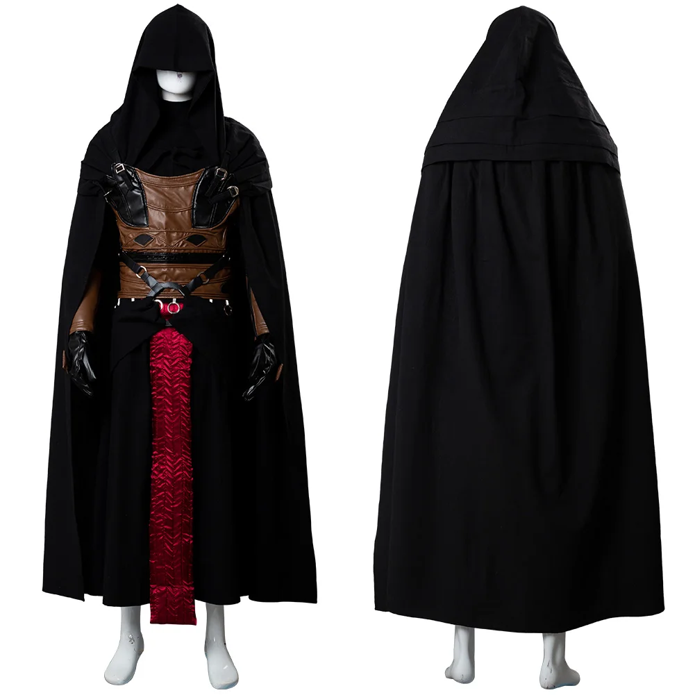 Star Darth Revan Costume Cosplay Set completo Outfit Cape Custom Made Halloween