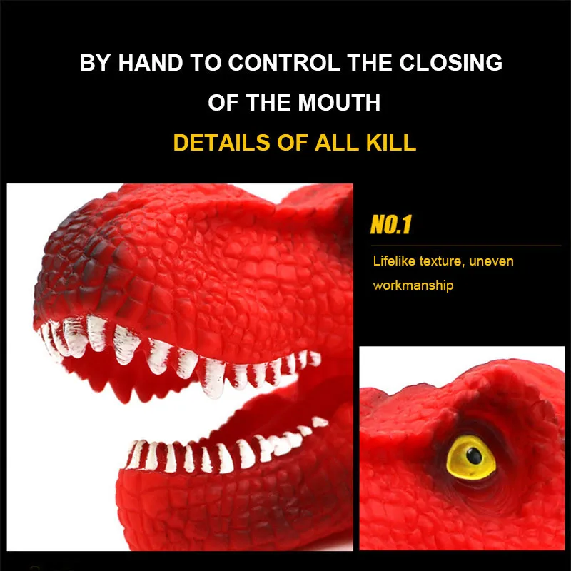 Новинка! Мягкая виниловая Резина голова животного ручная кукла Фигурка Игрушки