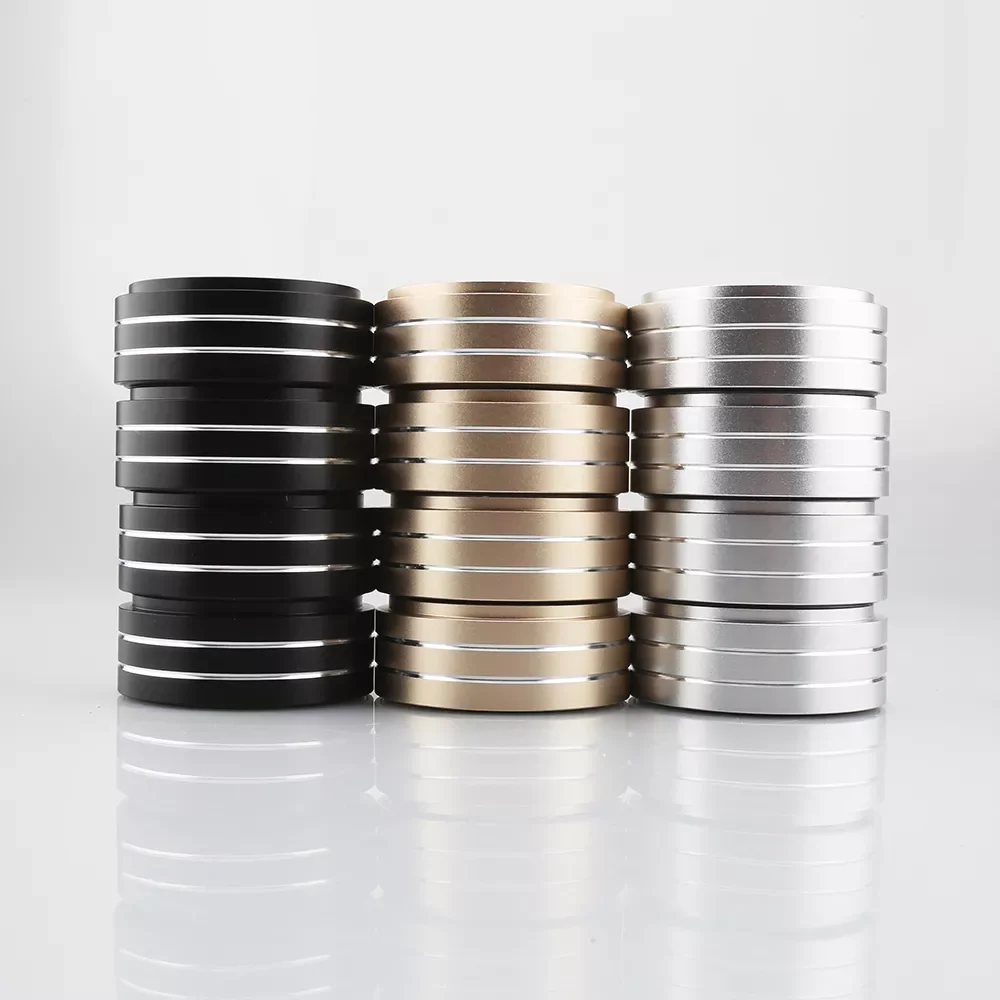 

58x22mm Solid Full Aluminum Speaker AMP Turntable Recorder Isolation Foot Floor Base Pad Chassis Feet Stand Cone Hifi DIY