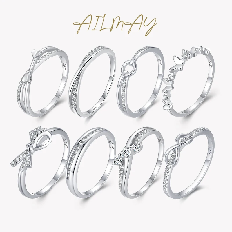 

Кольцо женское Ailmay, из серебра 925 пробы, с бантом