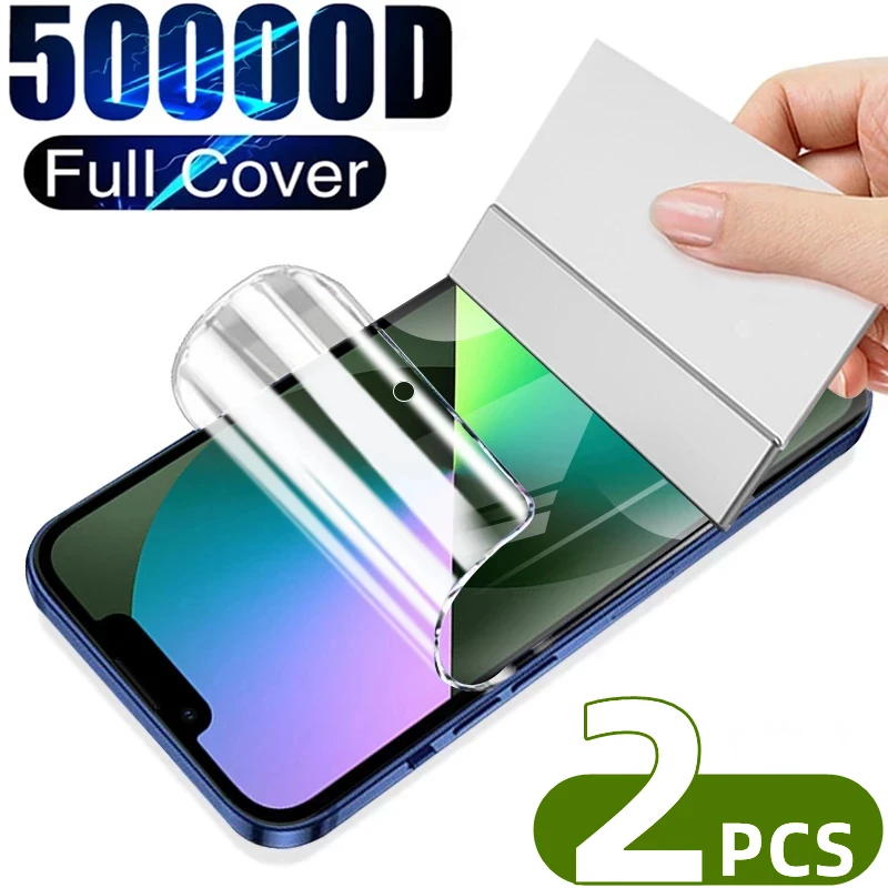 

For IPhone 13 12 11 pro Max mini Full Cover Hydrogel Film Screen Protectors Protective Film for IPhone X XS XR Not Glass