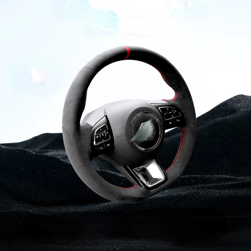 

Настраиваемый чехол рулевого колеса алькантары для MG 6/5 ZS HS, аксессуары для интерьера автомобиля