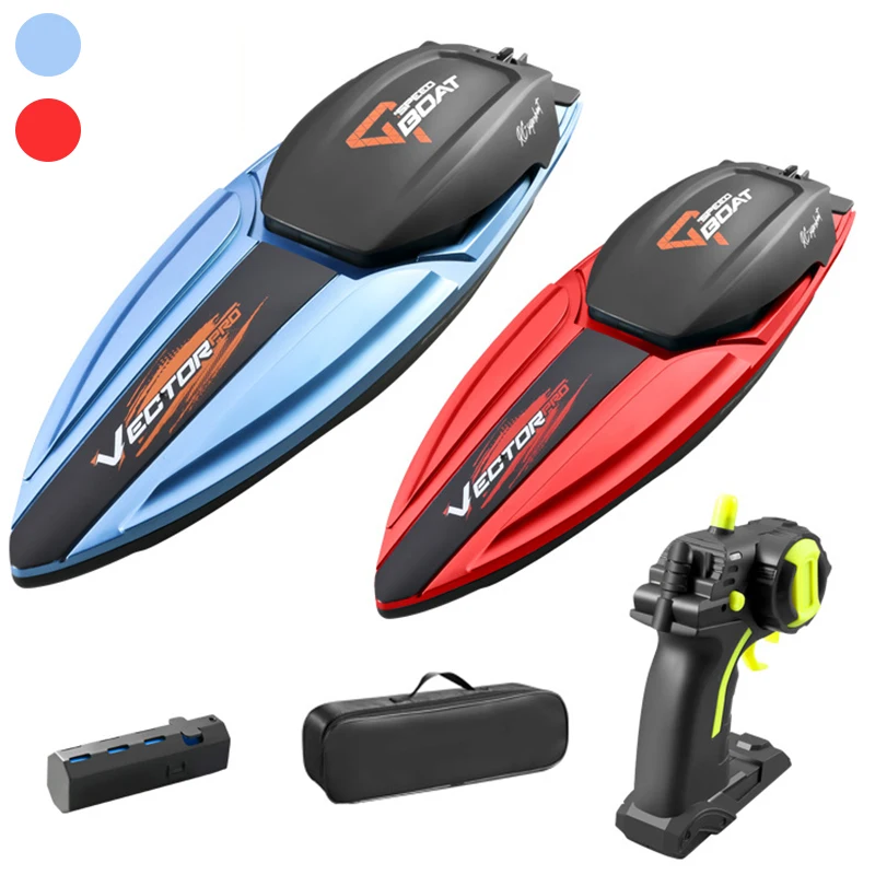 

New 2.4G Remote Control Boat High-capacity Charging Electric Speedboat Yacht Waterproof Model Boys Toys High-speed Boat