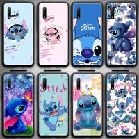 cute cartoon stitch phone case for huawei honor 30 20 10 9 8 8x 8c v30 lite view 7a pro