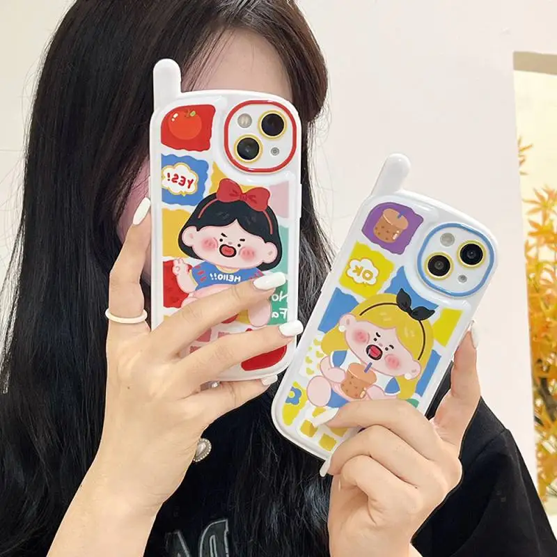 

Nokias Spoof Disney Snow White Alice Princess Phone Case for iPhone X XR XS 7 8 Plus 11 12 13 pro MAX 13mini cover