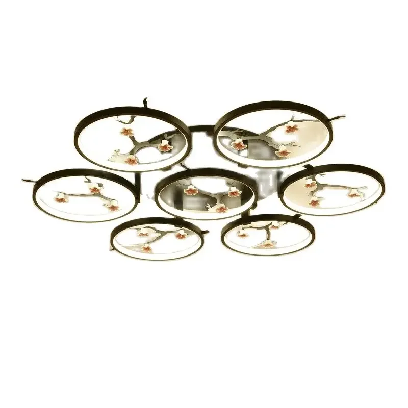 Новый китайский потолочный светильник для гостиной современный минималистичный