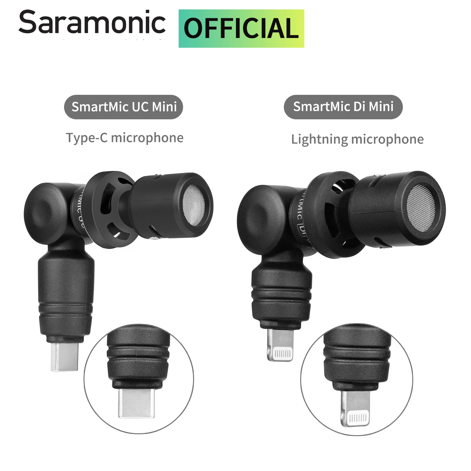 Конденсаторный микрофон Saramonic SmartMic Di/UC для смартфонов ПК мобильных устройств iOS