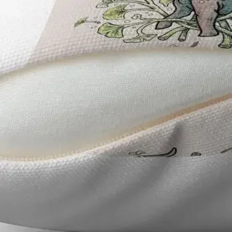 Brachio Ginkgo палитра спокойных цветов динозавр ботаническое искусство диванная