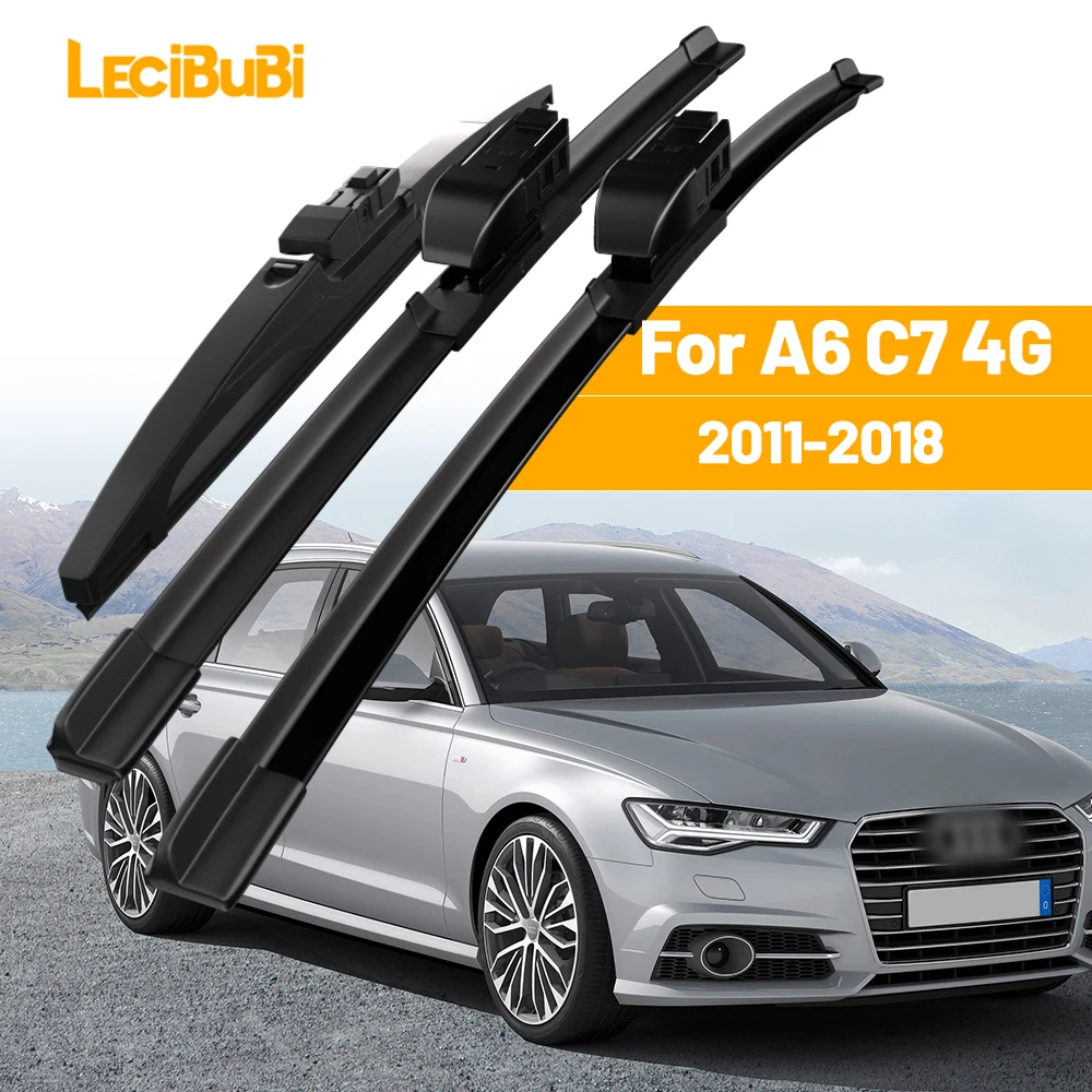 

Щетки Стеклоочистителя (левая И Правая) Для Audi A6 C7 4G 2011-2018, Резиновые, Черные, С Термостойкостью До -40°C ℃ До +70 ℃