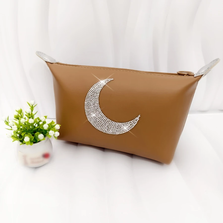 Водонепроницаемая Косметичка В Форме Кофейно-коричневого Луны Элегантный Из