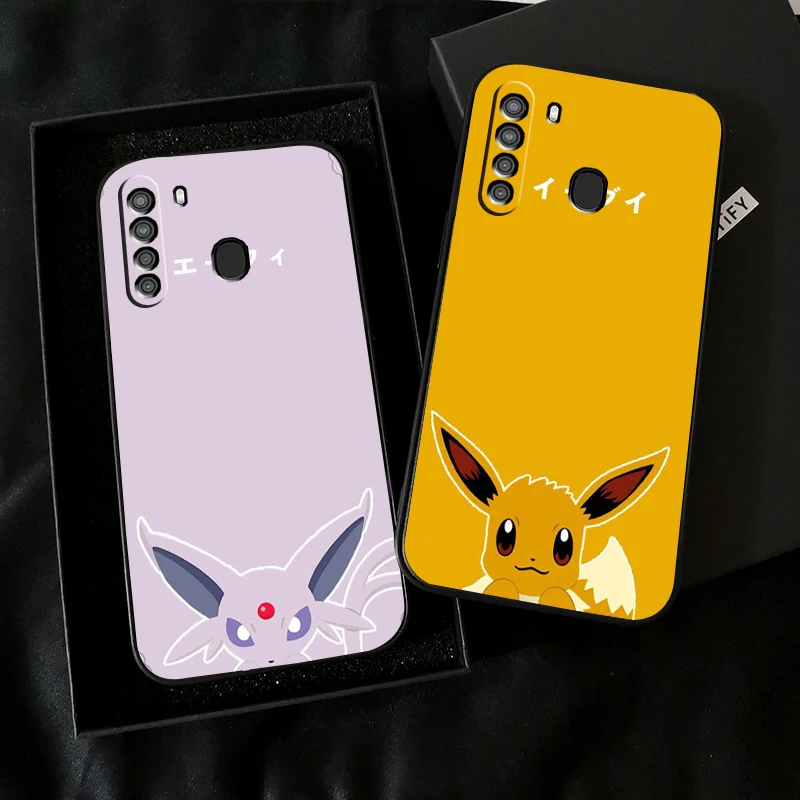 

Pokémon Cartoon Avatar Phone Case For Samsung Galaxy A32 4G 5G A51 4G 5G A71 4G 5G A72 4G 5G Black Coque Back Silicone Cover