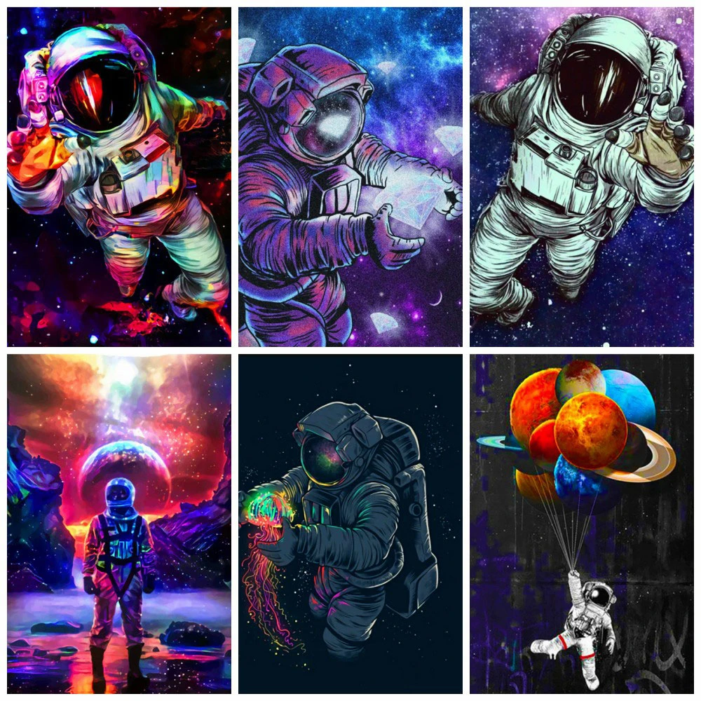 

5D DIY Diamond Art Painting Outer Space Diamond Embroidery Sale Astronaut Rhinestones Mosaic Cross Stitch Handmade Gift