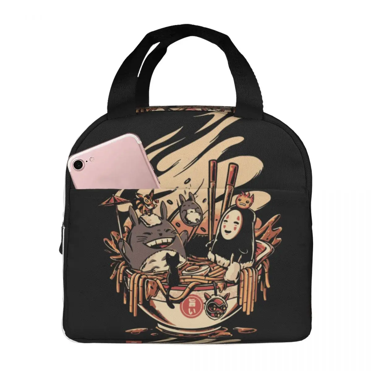 

Сумка для ланча My Ближний Totoro, водонепроницаемая, изолированная, Оксфорд охлаждающий, для использования в пикнике