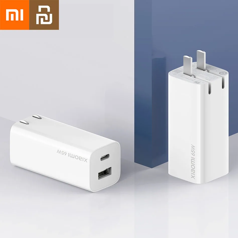 

Xiaomi Original 65W Fast Charger GaN Tech USB Type-C 20V-3.25A EU Socket Plug Quick Charge SmartPhone Laptop Convenient compact