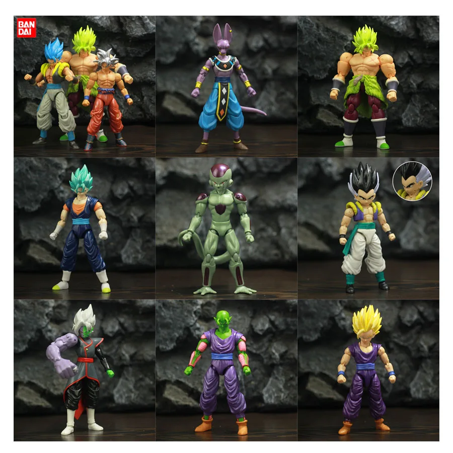 

BANDAI Dragon Ball Super Broly Goku Vegeta Zamas Buoflisa Movable Decoration Model Action Figure Toy Collect Holiday Gifts