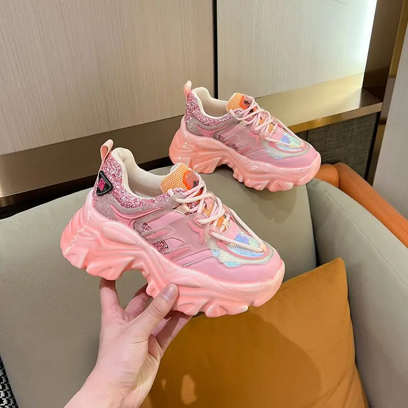 

Кроссовки женские массивные, дышащие, с круглым носком, модная повседневная обувь, весна-лето 2023