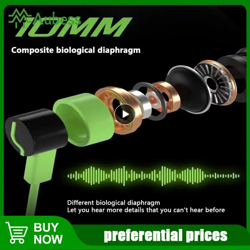 

1.2m King Of Chicken Eating Wired Headset With Microphone Hifi Earbuds Sports Headphones Corrosion Resistant Gaming Headset