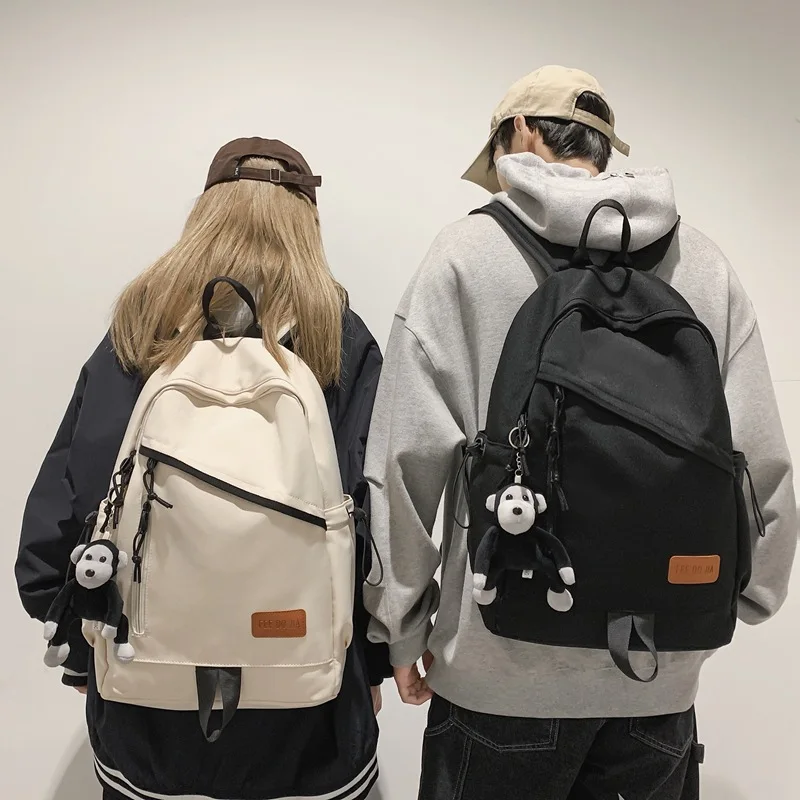 

New Men's Schoolbags Trendy Backpacks Women's Lightweight Simple Fashion Casual College Students Vintage Travel Backpacks