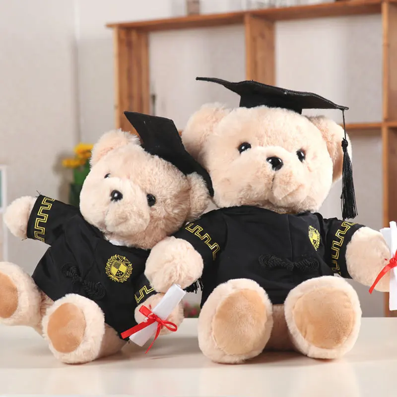 Dr. Hat Teddy Bear Graduation Doll Cute Memorable Season Gift Suitable for Classmates and Friends |