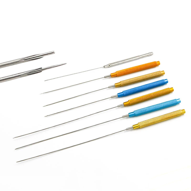 

Large V Puncture Needle Trocar Needle Carving Instrument Buried Needle Opening Orifice Breaker Guide Trocar Shaping Line Carving