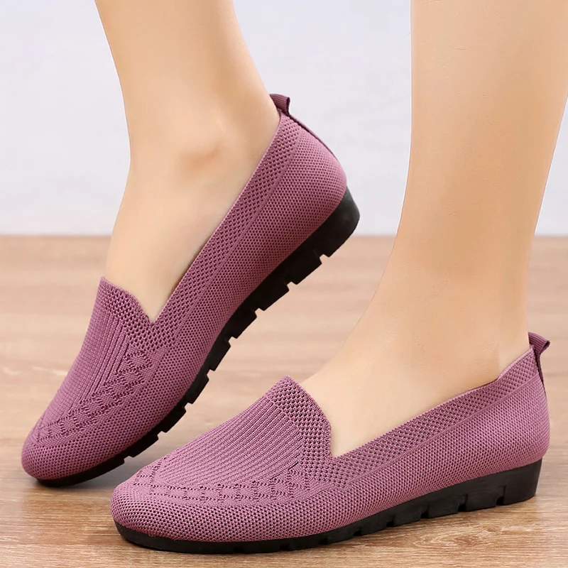 

Women Flats Lightweight Shoes Woman Sneakers Slip On Women's Shoes Nurse Shoes Tenis Zapatos Mujer Plus Size