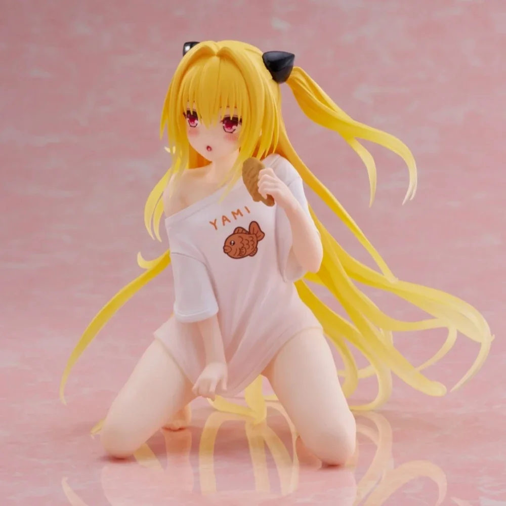 Фото В наличии: Оригинальная фигурка Taito To Love-Ru Darkness Golden Darkness Konjiki No Yami (версия для дома), 13 см, настольная, милая модель №2