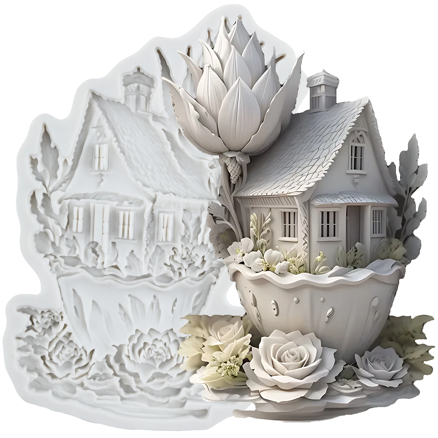 

Формы для торта Mujiang Силиконовые Розовый Дом