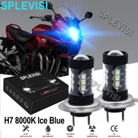 2pcs 8000k ice blue 80w motorcycle led headlight bulbs kit for suzuki bandit gsf1250s gsf1250sa 2007 2008 2009