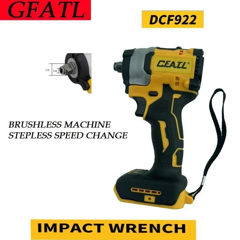 Фото Бесщеточный ударный гайковерт для Dewalt DCF922, аккумуляторный гайковерт, электрический ключ с большим крутящим моментом и переменной скоростью, 20 В, перезаряжаемые инструменты №2
