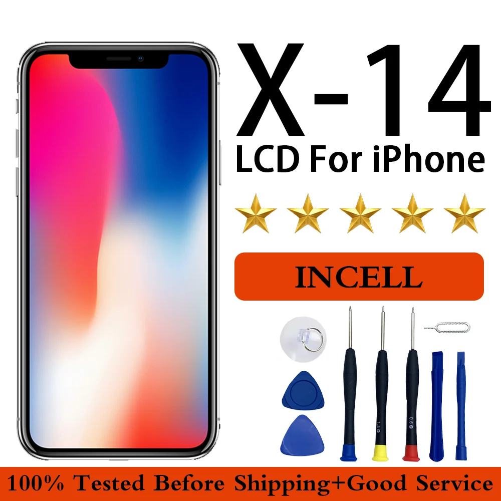Качество Incell для iPhone 11 12 Pro Max 13 14 сменный сенсорный ЖК-экран с дигитайзером