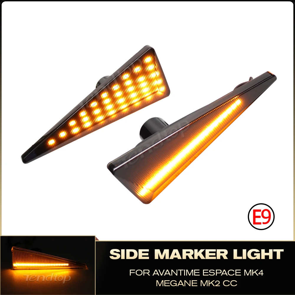 

LED Turn Signal Side Marker Light Blinker Repeater Mirror Lamp For Renault MK4 Vel Satis Wind Avantime Megane 2 Scenic Espace 4