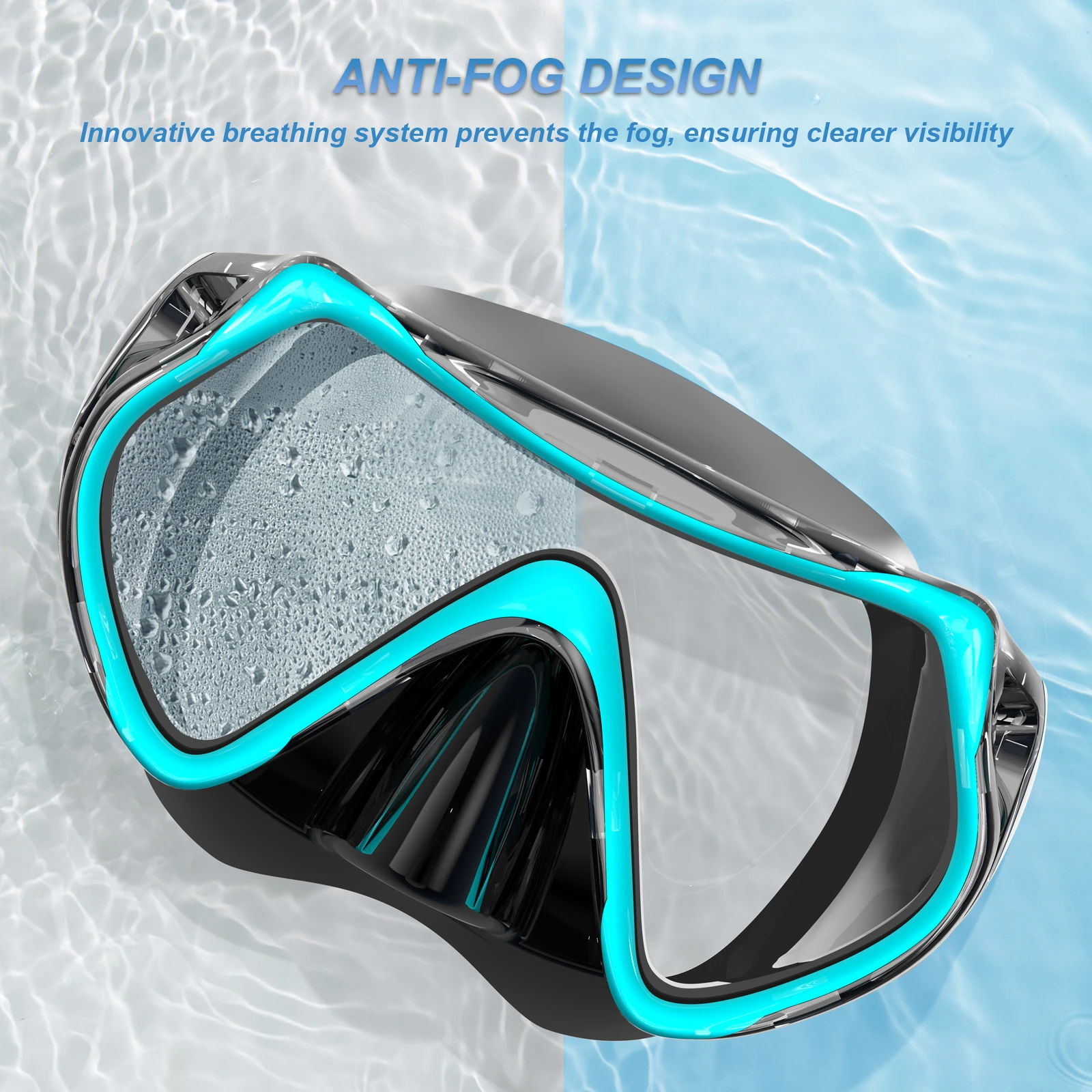 Маска для дайвинга подростков набор сухой трубки HD противотуманное закаленное