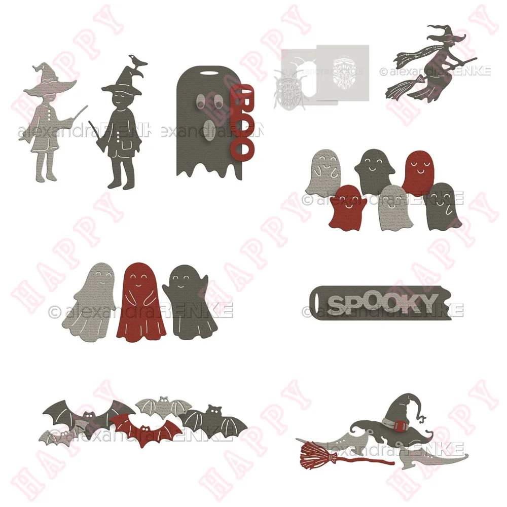 

Metal Cutting Dies Stencils Sorcerer's Apprentices Label Spooks Scrapbooking Make Paper Card Album Diy Craft Template Decoration