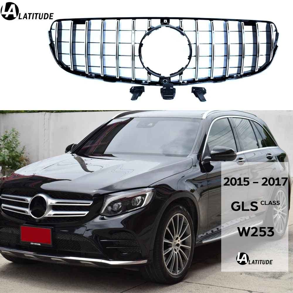 

Гриль Pre-facelift W253, 2020-GLC63-look, черная американская решетка для класса GLC 2015 - 2018
