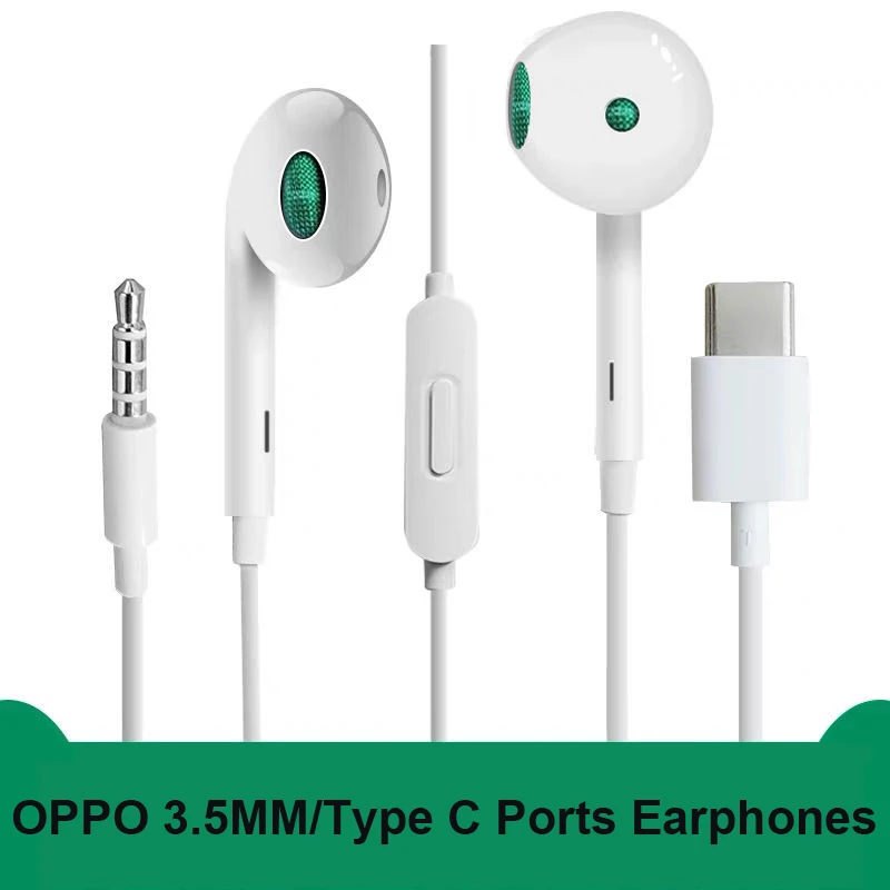 Наушники OPPO Find X5 X3 X2 Pro Reno R17 R27 оригинальные проводные наушники-вкладыши 3 5 мм/Type C