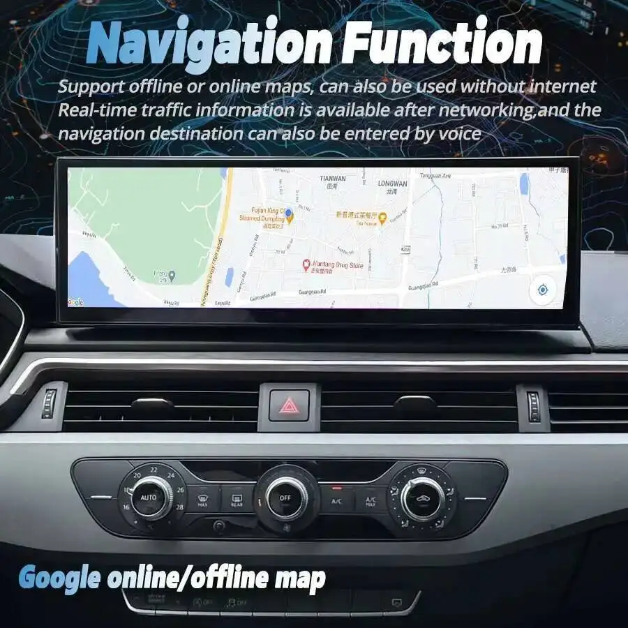 14.9-дюймовый Android Auto для Audi A4 A5 A4L S5 B9 RS4 RS5 2017 2018 2019 MMI CarPlay GPS мультимедийный проигрыватель с навигацией и DSP (art.: 3920d8a2dbb33) - 3920d8a2dbb33