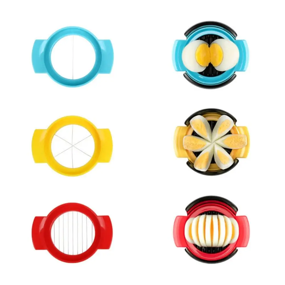 3 в 1 портативный нож для яиц нержавеющая сталь резки форма форме цветка обед