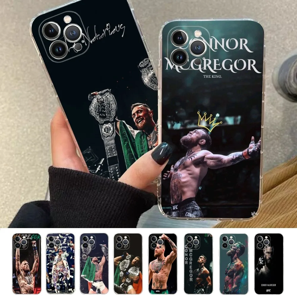 C-Conor M-McGregor Boxing Phone Case Silicone Soft for iphone 16 15 14 13 12 11 Pro Mini XS MAX Plus X Cover