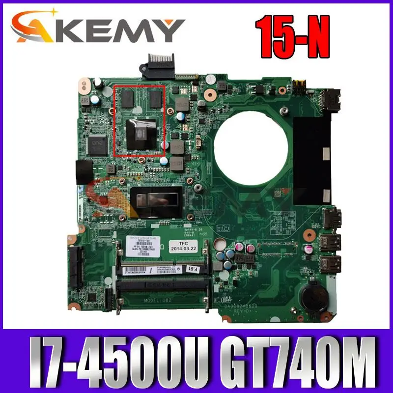 

Материнская плата для ноутбука HP Pavilion 15-N 15-N005TX 15'6 GT740M материнская плата для ноутбука DA0U82MB6D0 SR16Z I7-4500U