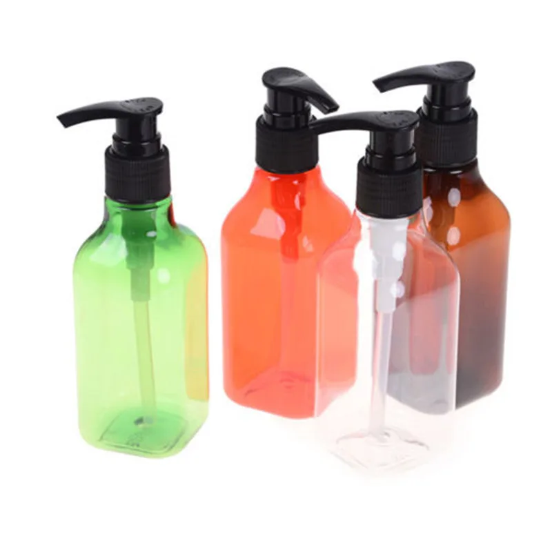 

1pcs 200ml Empty Plastic Lotion Pump Bottles For Cleansing Oil Comestic Creme Soap Refillable Bottle Shampoo Pump PET Bottle
