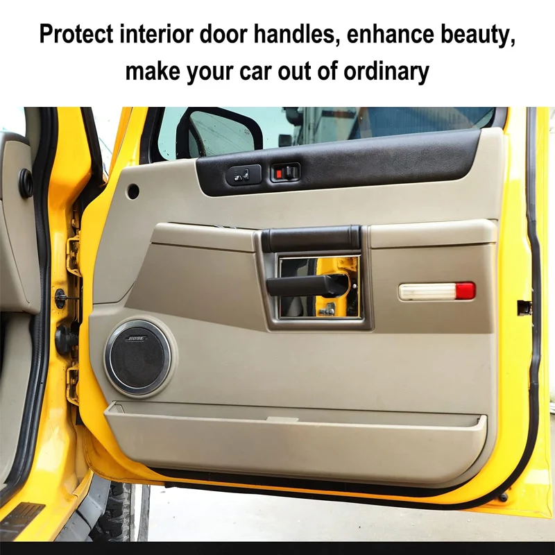 Гладкие хромированные дверные ручки для Hummer H2 накладка с защитой от царапин