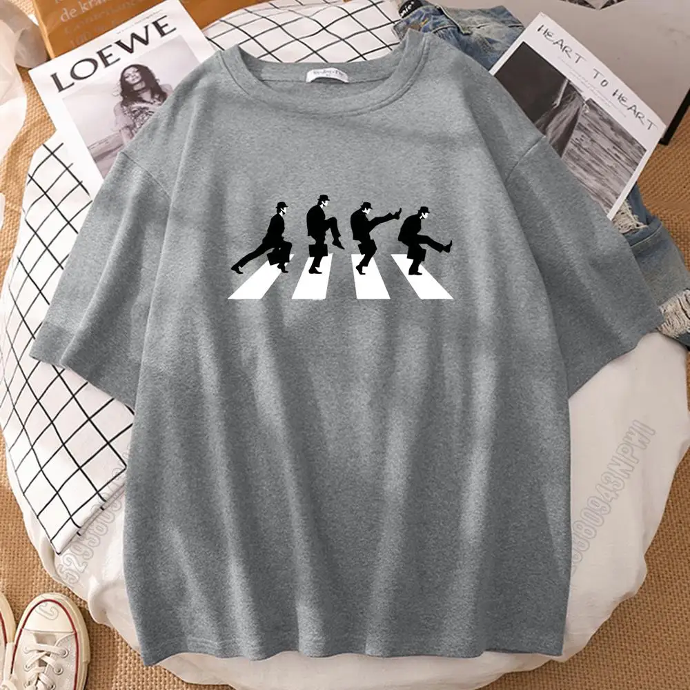 

Monty Python The Ministry Of Silly Walks Cotton Men's T Shirt Large Size T Shirts Round Neck Tops Casual Mens Tshirts