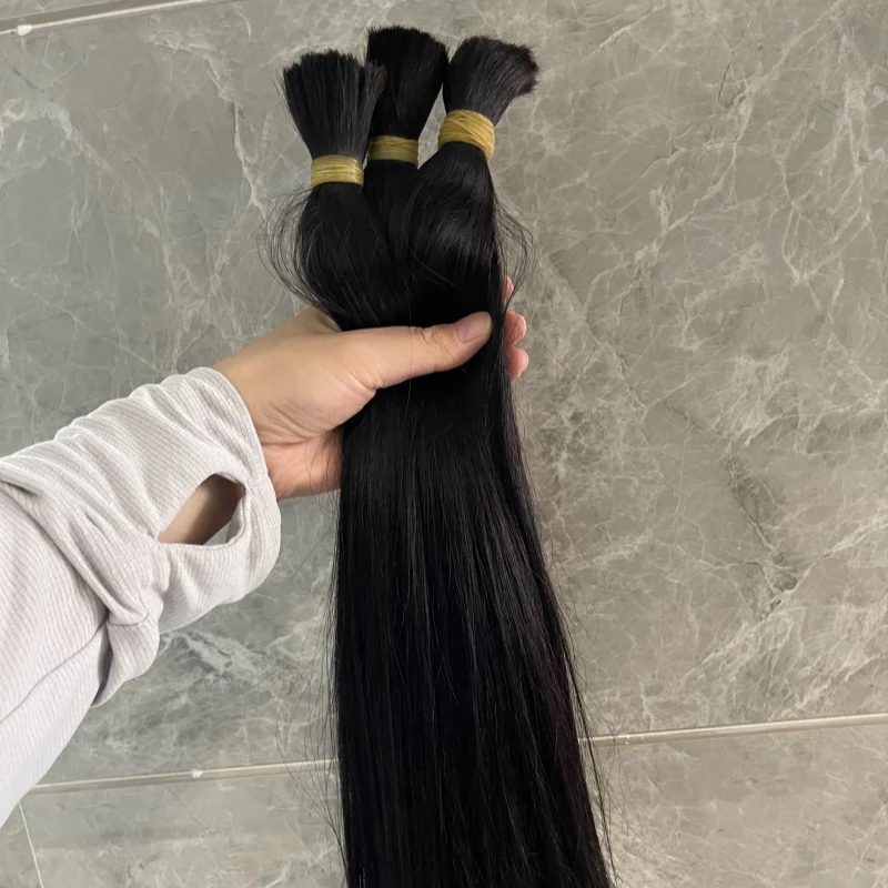 Оптовая продажа прямые человеческие волосы натуральные девственные легко сплит