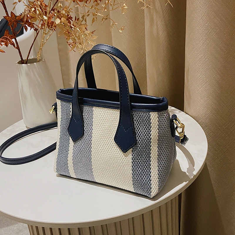 

Women's Tote Bag Fashion Colored Handbag Lady Woven Pattern Shoulder Bag Crossbody Bag New PU Satchel Versatile Bags for Women