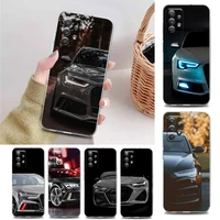 a audi luxury cars clear phone case for samsung a71 a72 a73 a01 a11 a12 a13 a22 a23 a31 a32 a41 a51 a52 a53 4g 5g tpu case