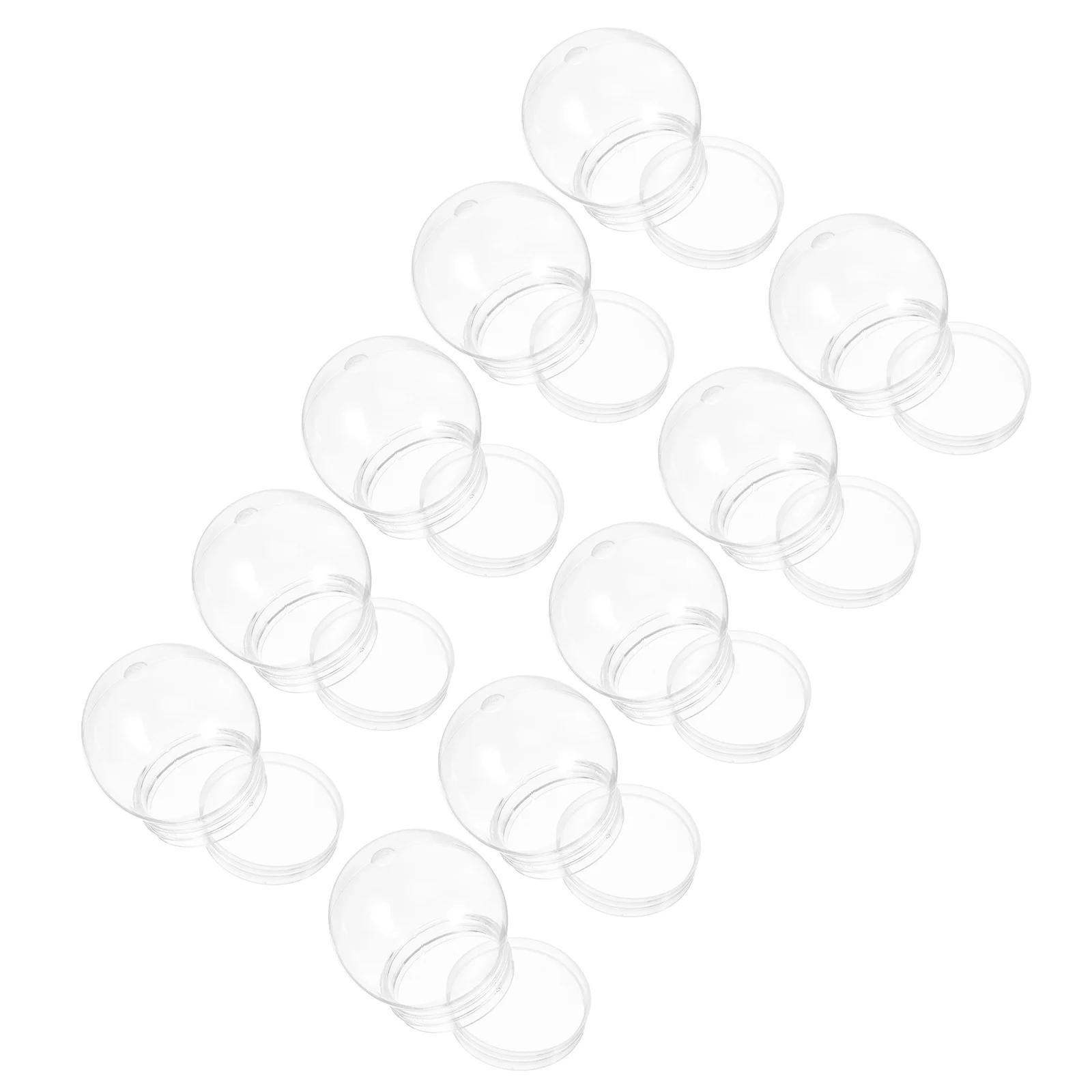 10 шт. Рождественский снежный шар прозрачные поделки водяные глобусы набор