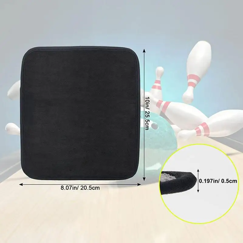 Bowling Ball Towel Microfiber Bowling Shammy Pad With EZ Grip Non-Slip Bowling Ball Shammy Pad For Cleaning Dirt/Oil To Boost images - 6